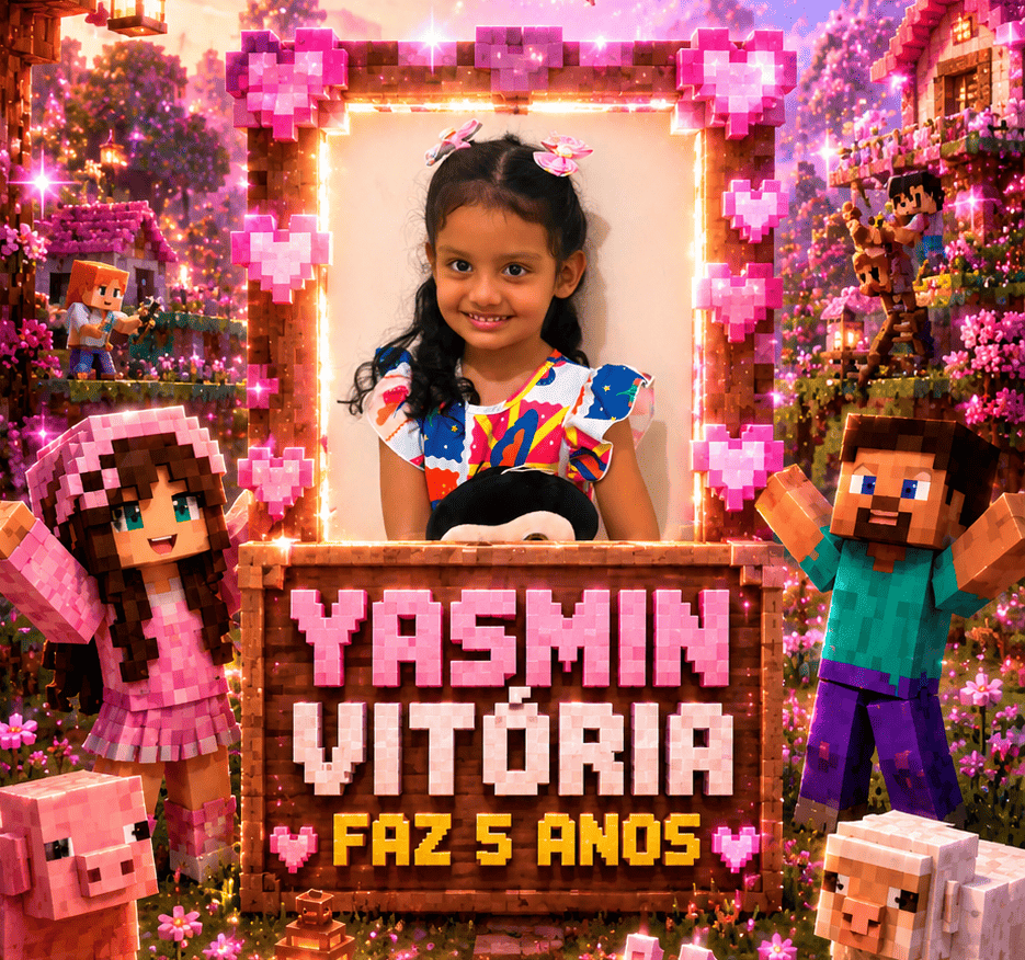 Minecraft Rosa Mundo